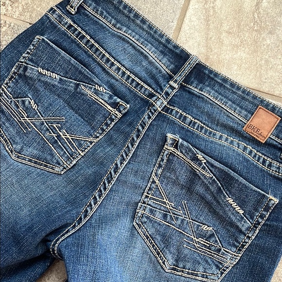 BKE Gabby Blue Denim Shorts 27 - Picture 7 of 8